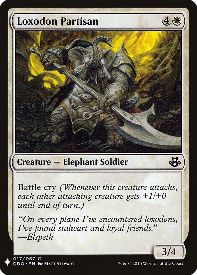 Loxodon Partisan [Mystery Booster] Magic: The Gathering