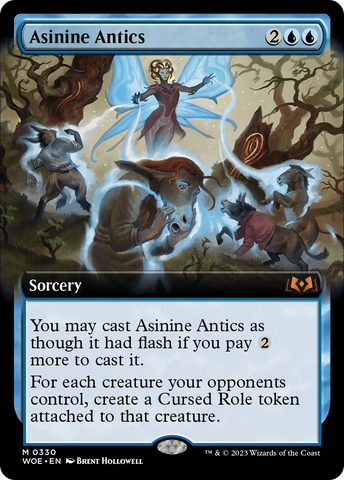 Asinine Antics (Extended Art) [Wilds of Eldraine] Magic: The Gathering