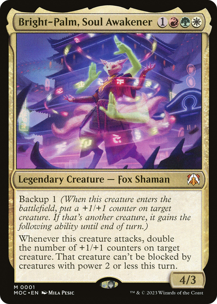 Bright-Palm, Soul Awakener [March of the Machine Commander] Magic: The Gathering