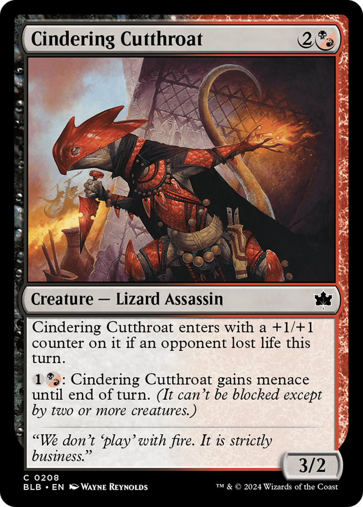 Cindering Cutthroat [Bloomburrow] Magic: The Gathering