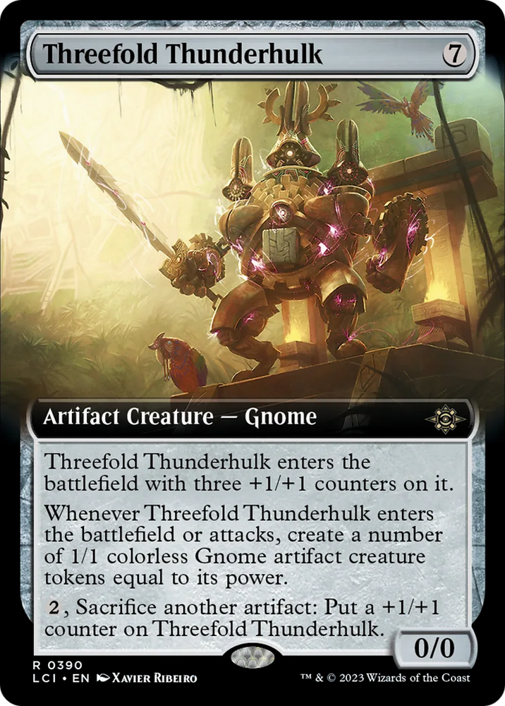 Threefold Thunderhulk (Extended Art) [The Lost Caverns of Ixalan] Magic: The Gathering