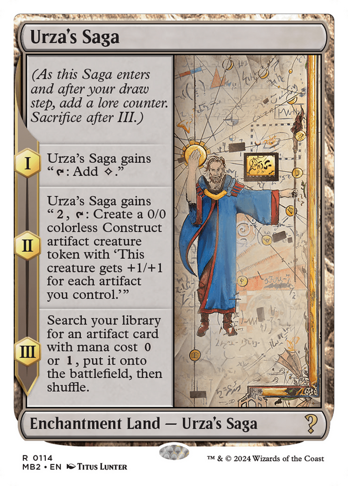 Urza's Saga (White Border) [Mystery Booster 2] Magic: The Gathering
