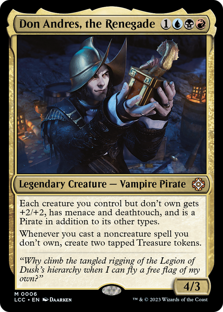 Don Andres, the Renegade [The Lost Caverns of Ixalan Commander] Magic: The Gathering