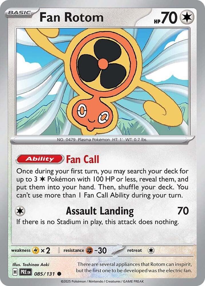 Fan Rotom (085/131) [Scarlet & Violet: Prismatic Evolutions] Pokémon