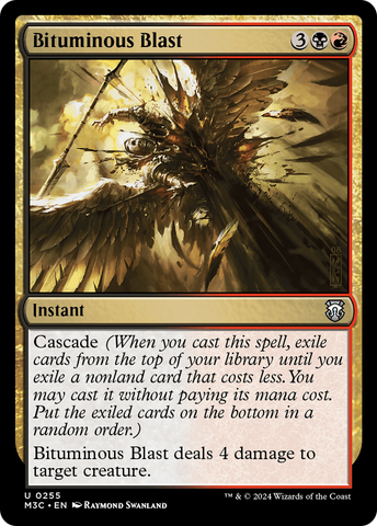 Bituminous Blast (Ripple Foil) [Modern Horizons 3 Commander] Magic: The Gathering