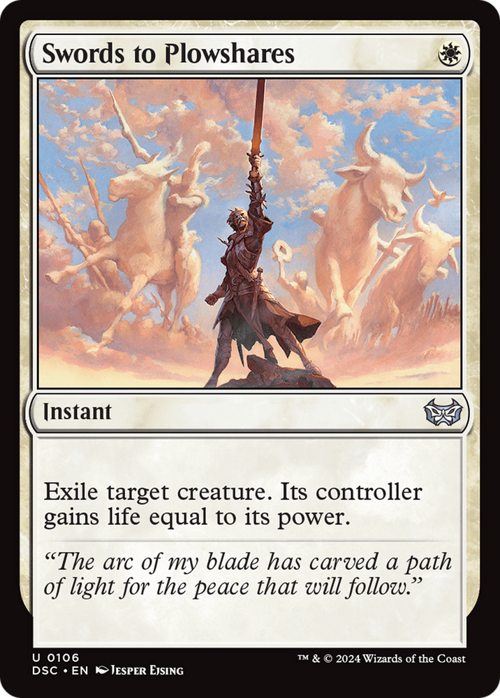 Swords to Plowshares [Duskmourn: House of Horror Commander] Magic: The Gathering