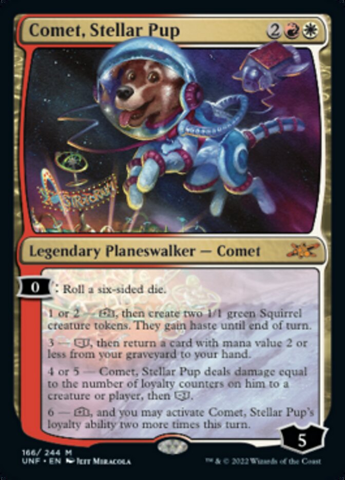 Comet, Stellar Pup [Unfinity] Magic: The Gathering