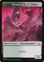 Treasure (20) // Phyrexian Hydra (12) Double-Sided Token [March of the Machine Tokens] Magic: The Gathering