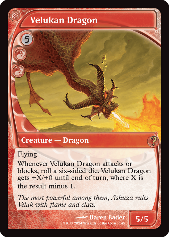Velukan Dragon (Future Sight) [Mystery Booster 2] Magic: The Gathering