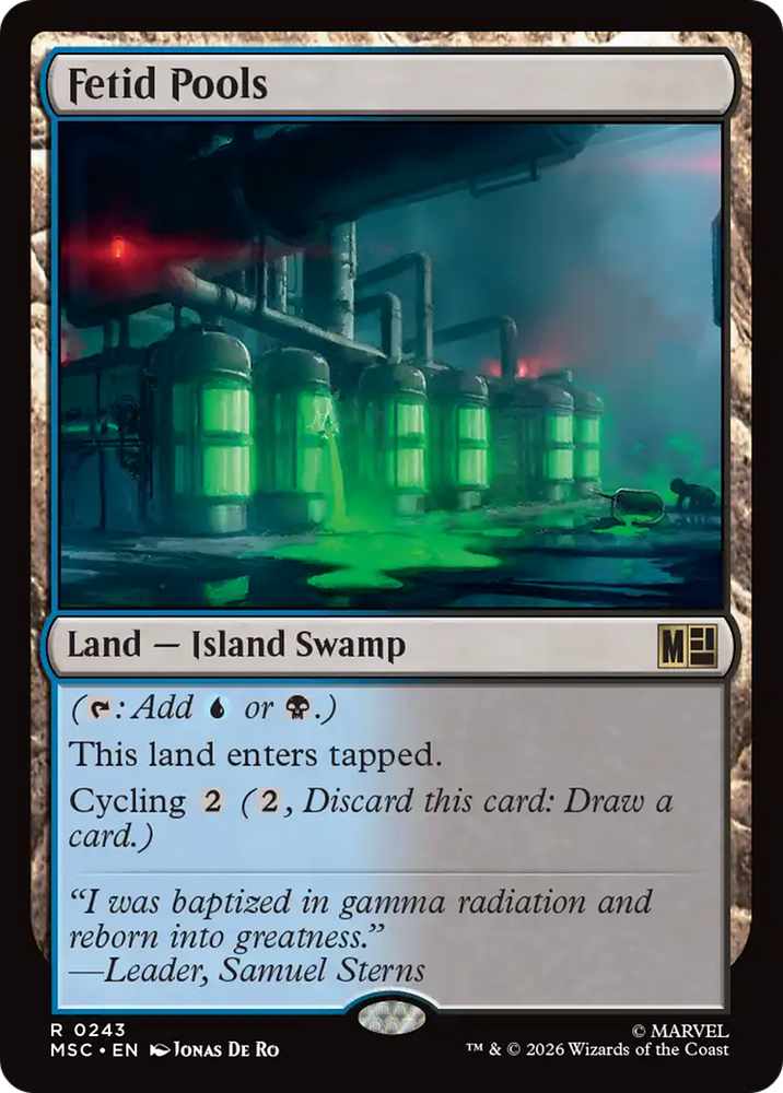 Fetid Pools (Surge Foil) [Marvel Super Heroes Commander] Magic: The Gathering
