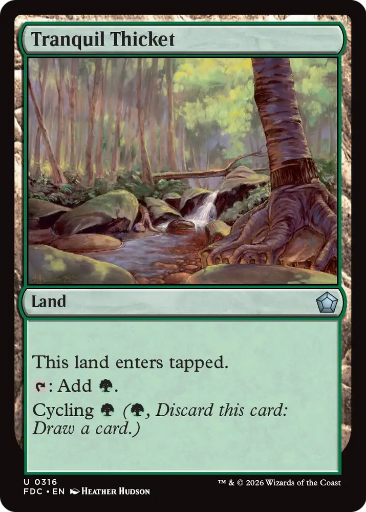 Tranquil Thicket [Foundations Commander] Magic: The Gathering