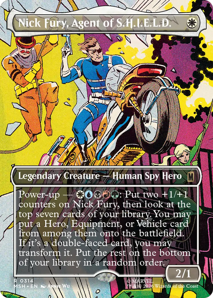 Nick Fury, Agent of S.H.I.E.L.D. (Borderless) [Marvel Super Heroes] Magic: The Gathering