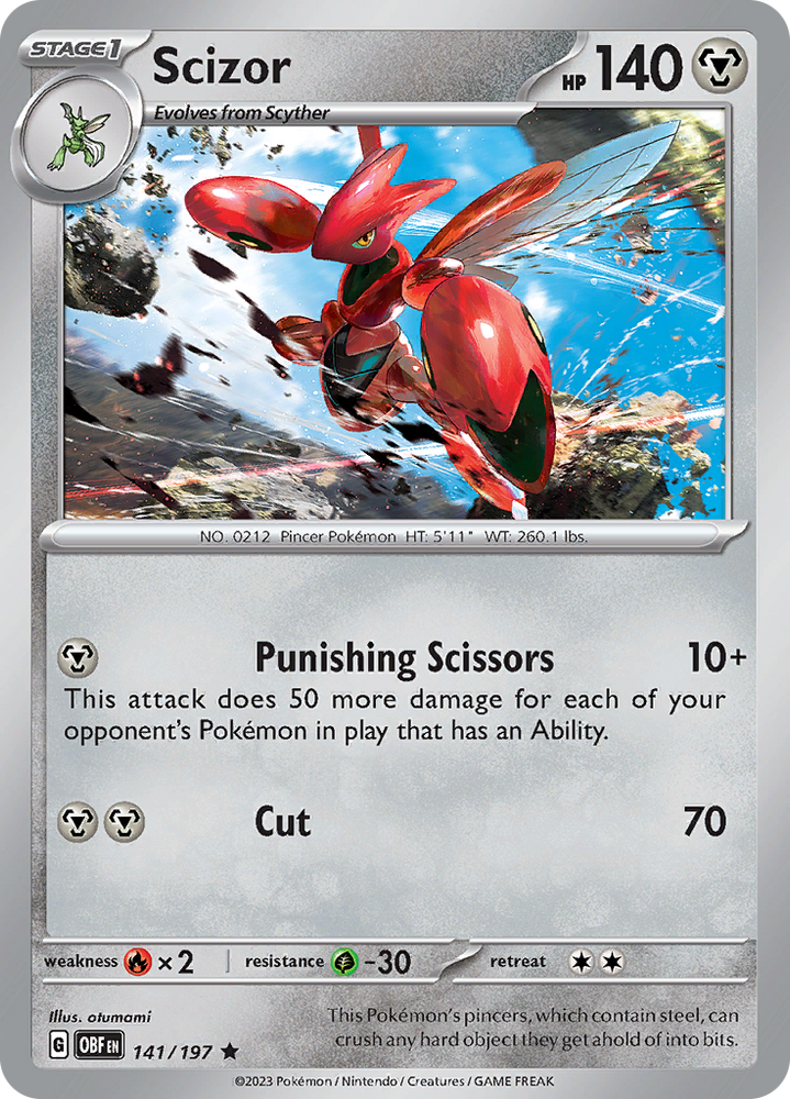 Scizor (141/197) [Scarlet & Violet: Obsidian Flames] Pokémon