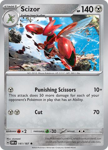 Scizor (141/197) [Scarlet & Violet: Obsidian Flames] Pokémon
