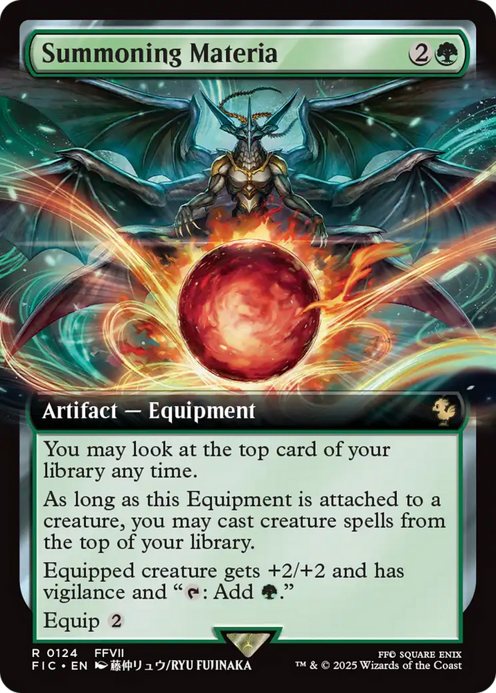 Summoning Materia (Extended Art) [FINAL FANTASY Commander] Magic: The Gathering