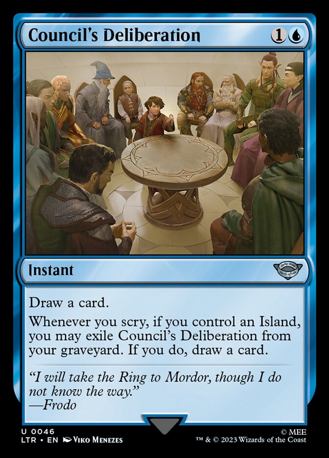 Council's Deliberation [The Lord of the Rings: Tales of Middle-Earth] Magic: The Gathering