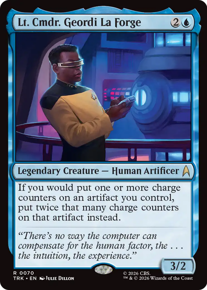 Lt. Cmdr. Geordi La Forge [Star Trek] Magic: The Gathering