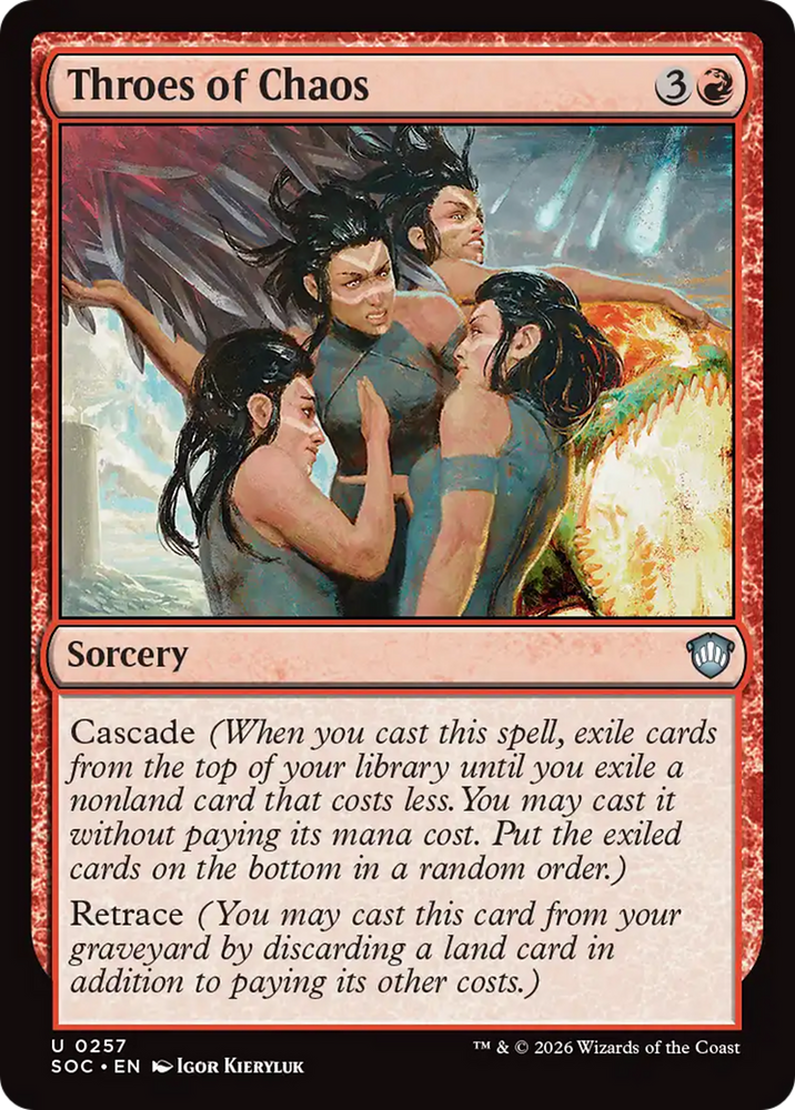 Throes of Chaos [Secrets of Strixhaven Commander] Magic: The Gathering
