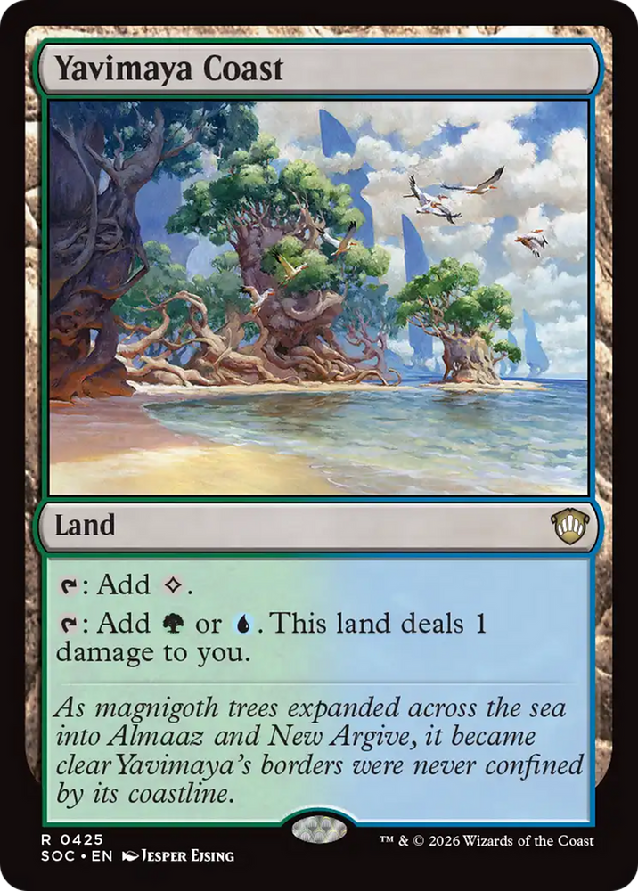 Yavimaya Coast [Secrets of Strixhaven Commander] Magic: The Gathering