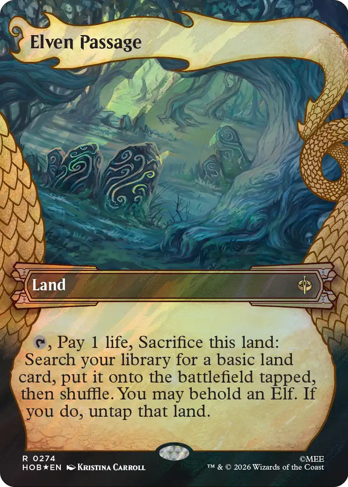 Elven Passage (Showcase) (Surge Foil) [The Hobbit] Magic: The Gathering