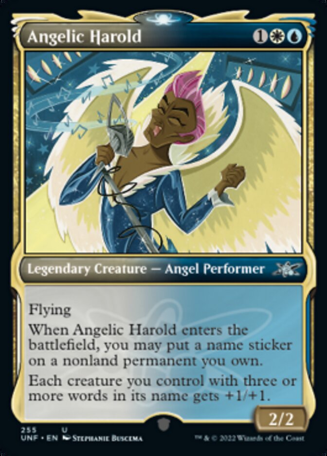 Angelic Harold (Showcase) [Unfinity] Magic: The Gathering