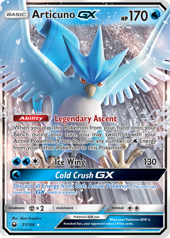 Articuno GX (31/168) [Sun & Moon: Celestial Storm] Pokémon