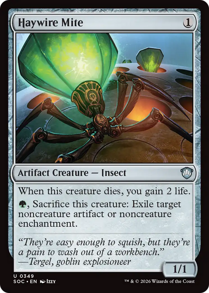Haywire Mite [Secrets of Strixhaven Commander] Magic: The Gathering