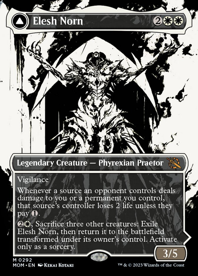 Elesh Norn // The Argent Etchings (Showcase Planar Booster Fun) [March of the Machine] Magic: The Gathering