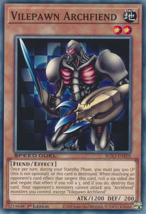 Vilepawn Archfiend [SXG3-ENE05] Common Yu-Gi-Oh!