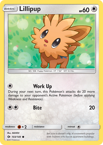 Lillipup (103/149) [Sun & Moon: Base Set] Pokémon