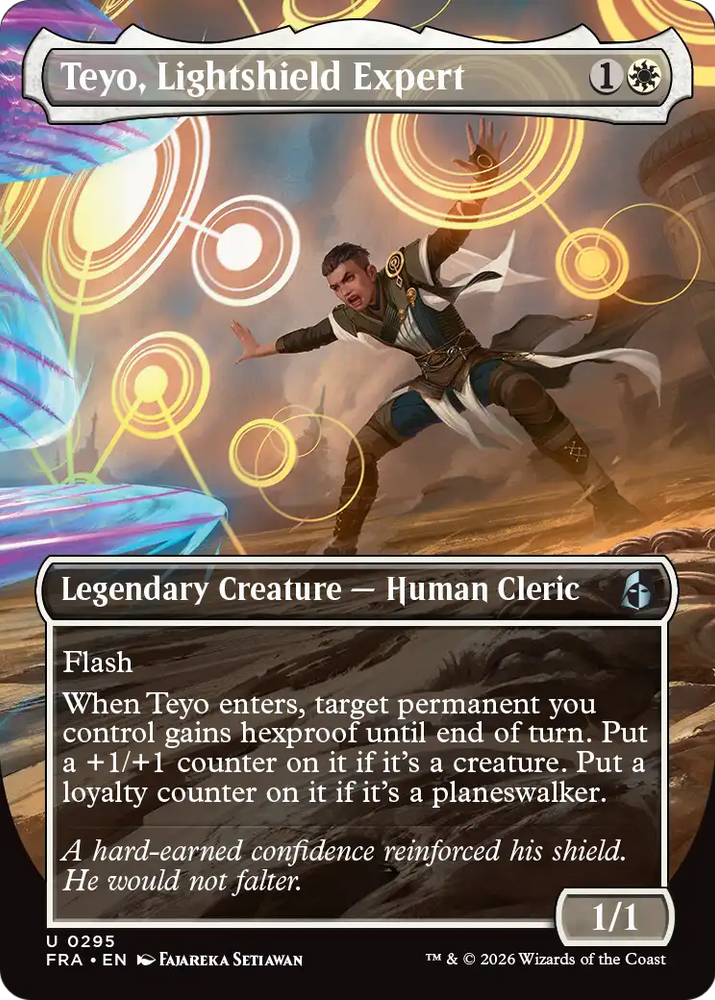 Teyo, Lightshield Expert (Borderless) [Reality Fracture] Magic: The Gathering