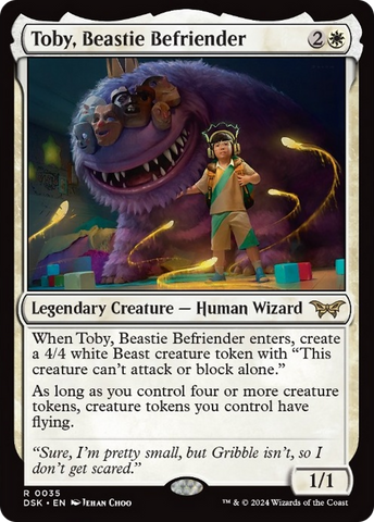 Toby, Beastie Befriender [Duskmourn: House of Horror] Magic: The Gathering