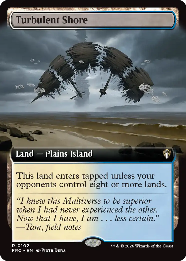 Turbulent Shore (Extended Art) [Reality Fracture Commander] Magic: The Gathering