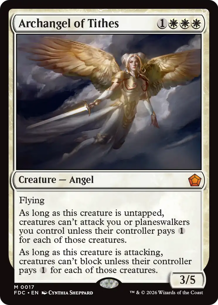 Archangel of Tithes [Foundations Commander] Magic: The Gathering