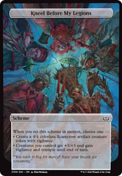 Kneel Before My Legions (Full Art) [Duskmourn: Archenemy] Magic: The Gathering