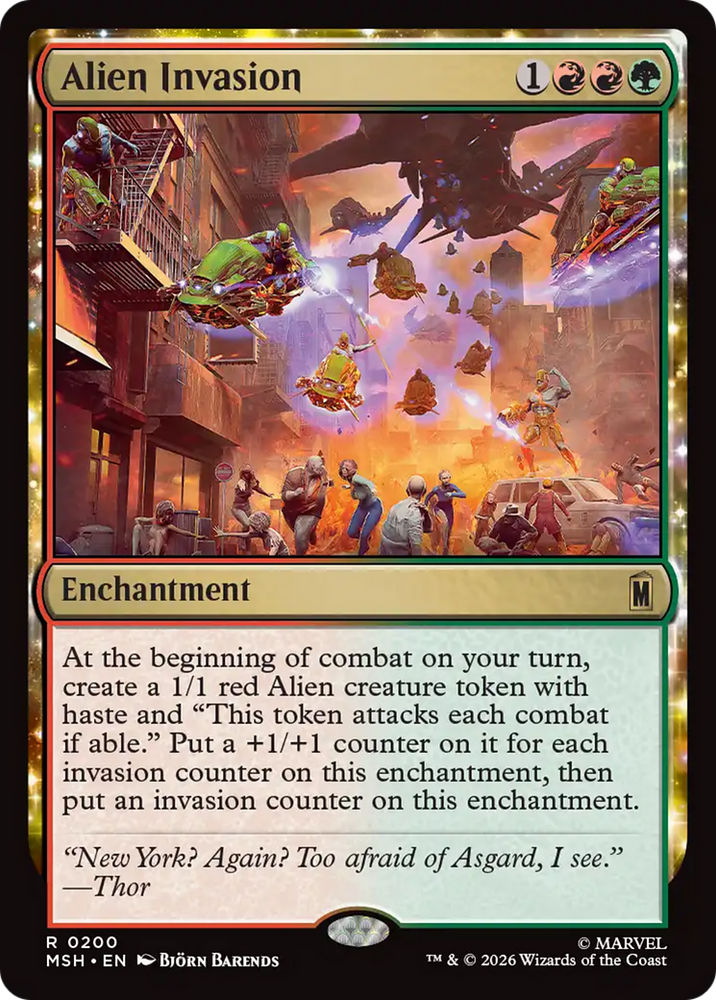 Alien Invasion [Marvel Super Heroes] Magic: The Gathering