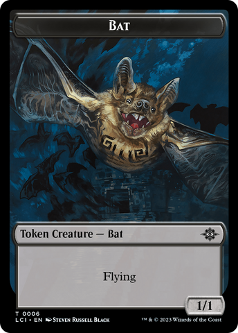 Bat Token [The Lost Caverns of Ixalan Tokens] Magic: The Gathering