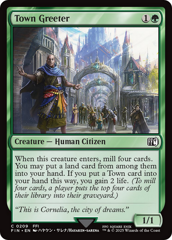 Town Greeter [FINAL FANTASY] Magic: The Gathering