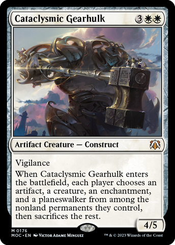 Cataclysmic Gearhulk [March of the Machine Commander] Magic: The Gathering