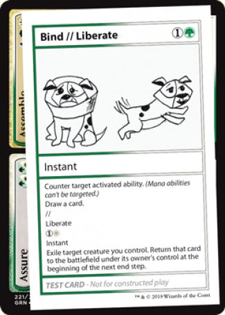 Bind // Liberate (2021 Edition) [Mystery Booster Playtest Cards] Magic: The Gathering
