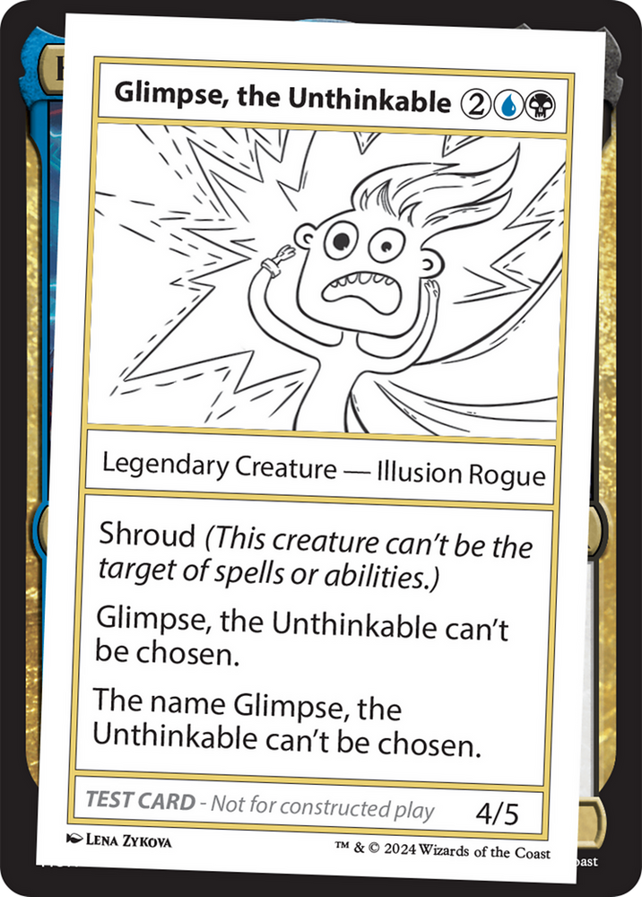 Glimpse, the Unthinkable [Mystery Booster 2 Playtest Cards] Magic: The Gathering