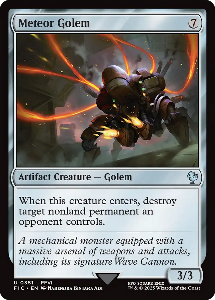 Meteor Golem [FINAL FANTASY Commander] Magic: The Gathering