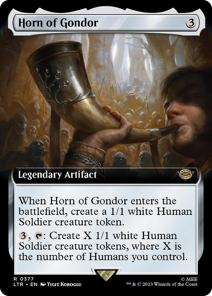 Horn of Gondor (Extended Art) [The Lord of the Rings: Tales of Middle-Earth] Magic: The Gathering