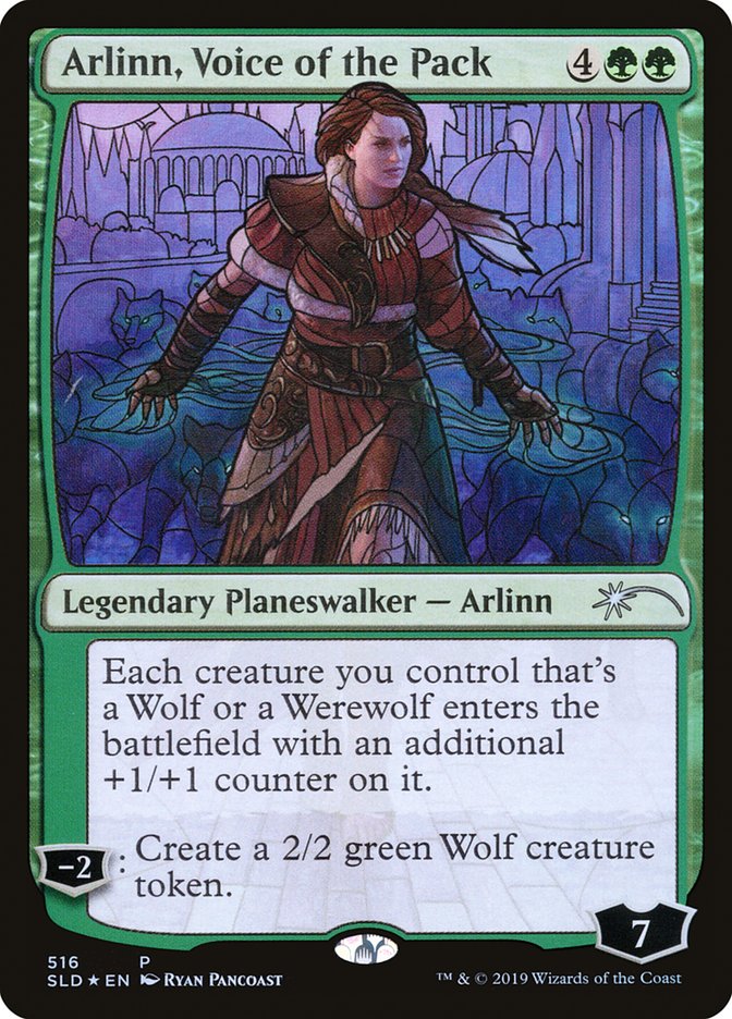 Arlinn, Voice of the Pack (Stained Glass) [Secret Lair Drop Promos] Magic: The Gathering