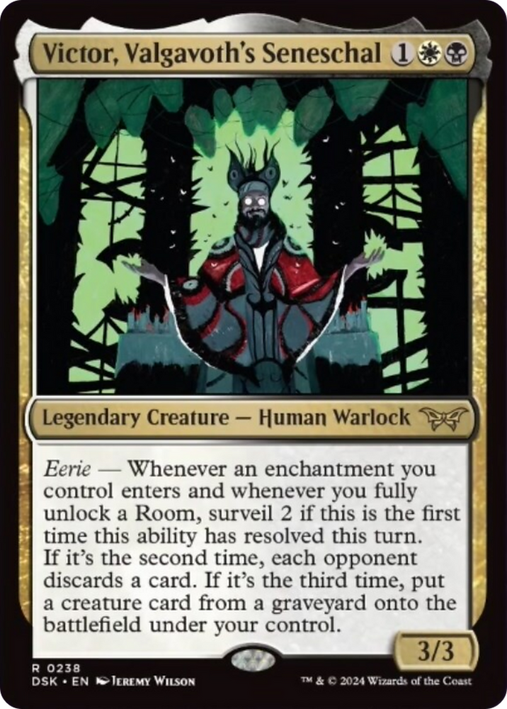 Victor, Valgavoth's Seneschal [Duskmourn: House of Horror] Magic: The Gathering
