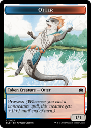 Otter // Copy Double-Sided Token [Bloomburrow Tokens] Magic: The Gathering