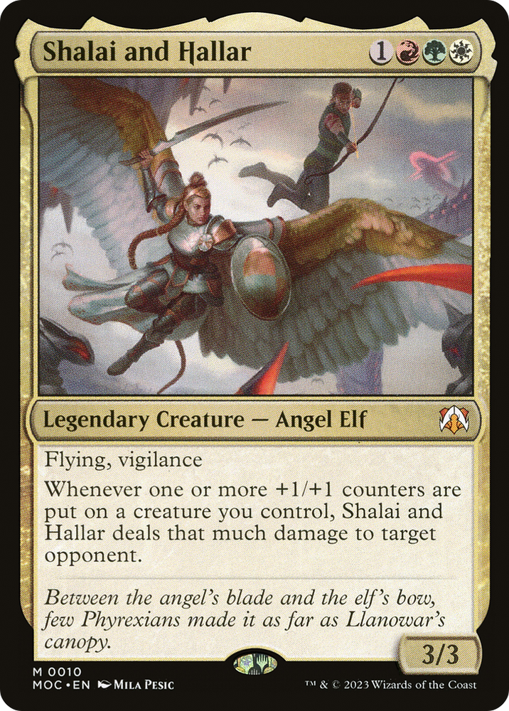 Shalai and Hallar [March of the Machine Commander] Magic: The Gathering