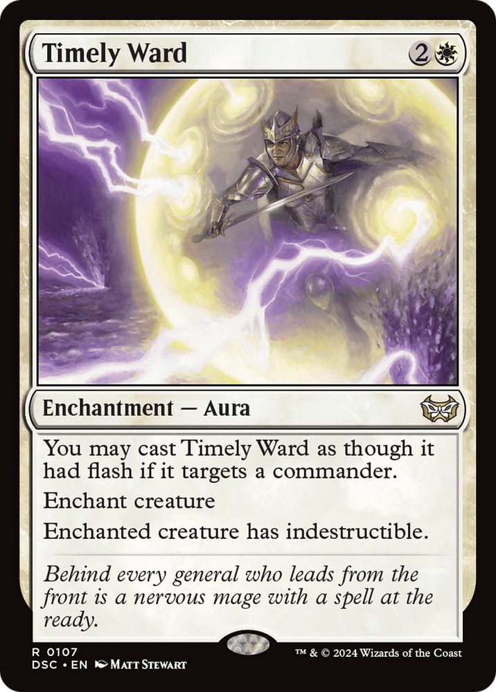 Timely Ward [Duskmourn: House of Horror Commander] Magic: The Gathering