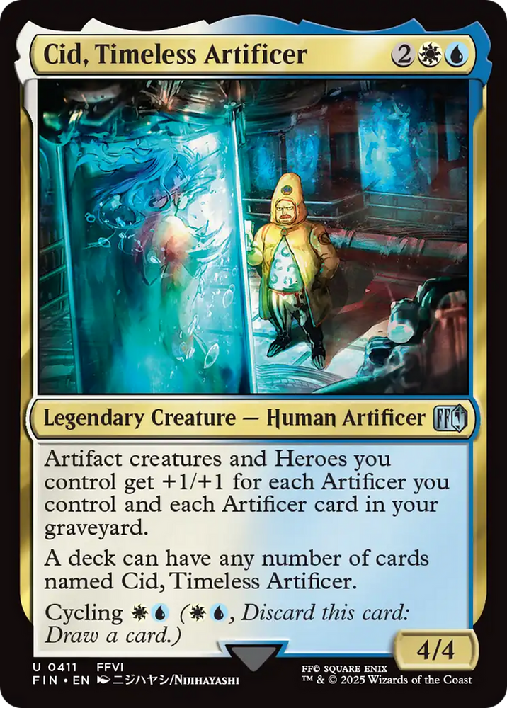 Cid, Timeless Artificer (0411) [FINAL FANTASY] Magic: The Gathering
