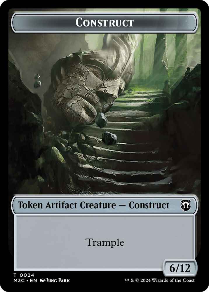 Construct // Myr Double-Sided Token [Modern Horizons 3 Commander Tokens] Magic: The Gathering